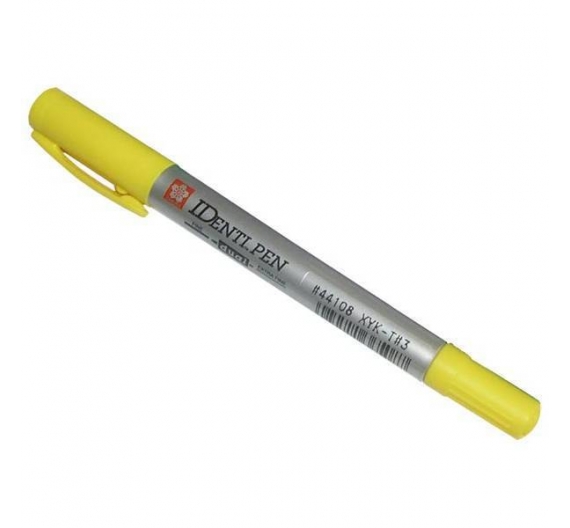 Rotulador doble P.IDENTI Pen de Sakura Amarillo