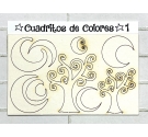Chipboard Cuadritos de Colores 1