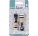 Set 2 aplicadores tinta Redondo 2cm