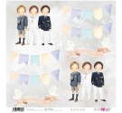 Papel de scrap Comunión Un dia de Ilusión Niños 30 x 30 cm. Papers for you.