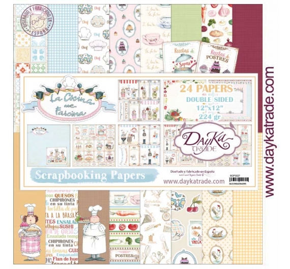 Kit 24 Papeles Cocina 30 X 30 cm