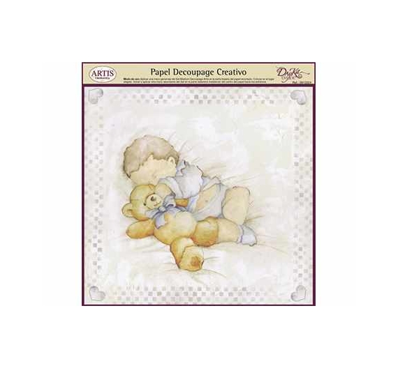 Papel Decoupage Baby Bear 31 x 33cm. Dayka.
