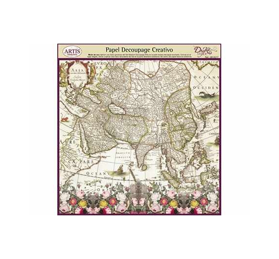Papel Decoupage Asia 31 x 33cm. Dayka
