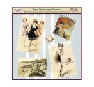 Papel Decoupage Chicas 31 x 33cm. Dayka