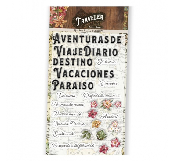 Traveler. Pegatinas Puffy - 25 unidades