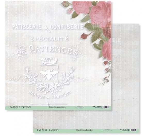 Papel de doble cara Patisserie & Confiserie de 30,5 x 30,5cm
