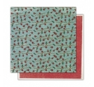 Papel de doble cara Acebo de 30,5 x 30,5cm