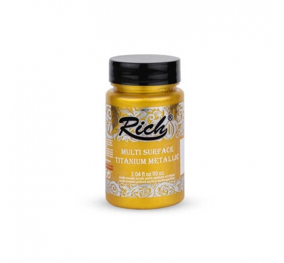 Multi Superficie Titanium Metálica Rich 90cc. - Oro