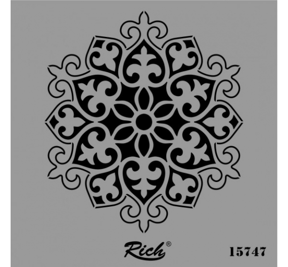 Stencil Rich Mod 1 25 x 25cm