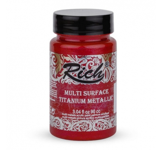 Multi Superficie Titanium Metálica Rich 90cc. - Manzana Roja