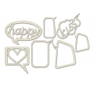 Chipboard Nubes de Pensamientos