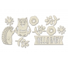 Chipboard Hola Bebé