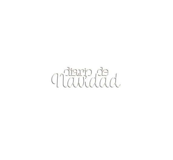 Twelve palabra "Diario de Navidad" de metacrilato adhesivo Blanco