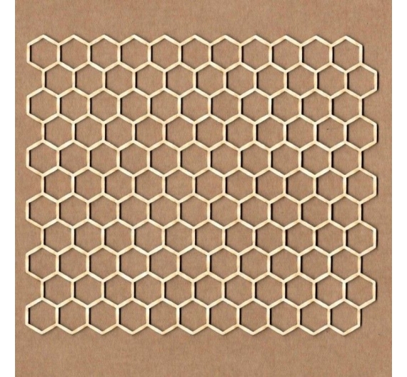 Chipboard "Fondo Panal de Abeja"