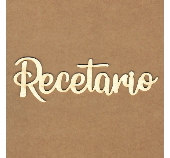 Chipboard "Recetario"
