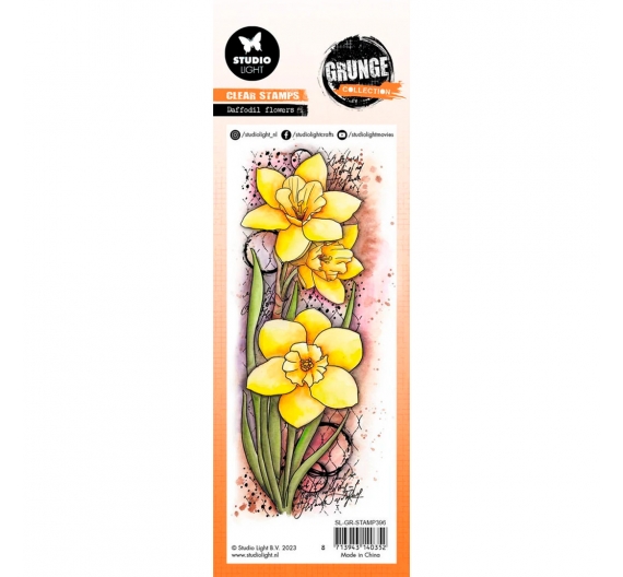 Sello transparente 20,3 x 6,8cm Narcisos
