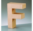Letra F de cartón 10 cm