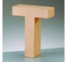 Letra T de cartón 10 cm