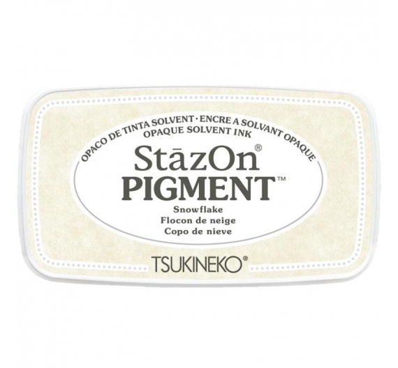 Almohadilla tinta  Stazon - Pigment  Copo de Nieve