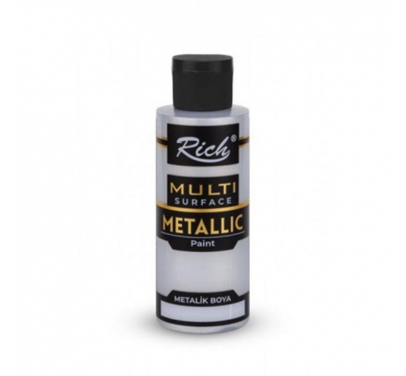 Acrílica Metálica Multi superficie Rich 120cc. - Plata
