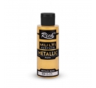 Acrílica Metálica Multi superficie Rich 120cc. - Oro