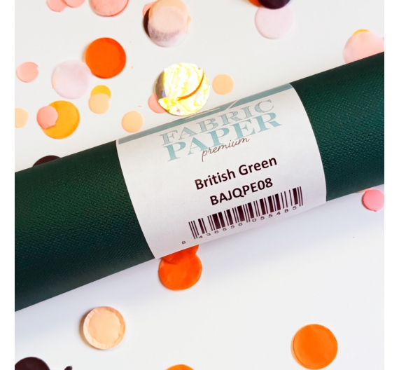 Fabric Paper 45 x 64cm - British Green