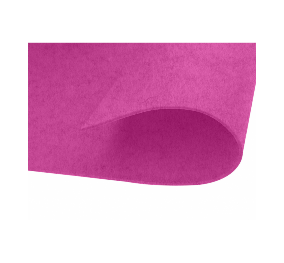 Lámina Fieltro Adhesivo 20 x 30 cm - 2 mm - Fusia