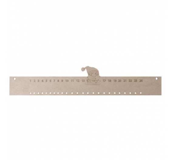 Calendario de Adviento Deslizante Gnomo 48,5 X 10cm