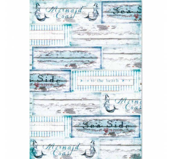 Papel de arroz 46 x 31,5cm. Sea Side