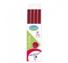 Pack de 4 bastones de cera para lacre flexible, color granate