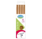 Pack de 4 bastones de cera para lacre flexible, color oro