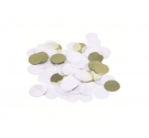 Confeti Círculos Dorados y blancos