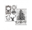 Lámina transfer 29,7 x 21cm. Reno y Árbol