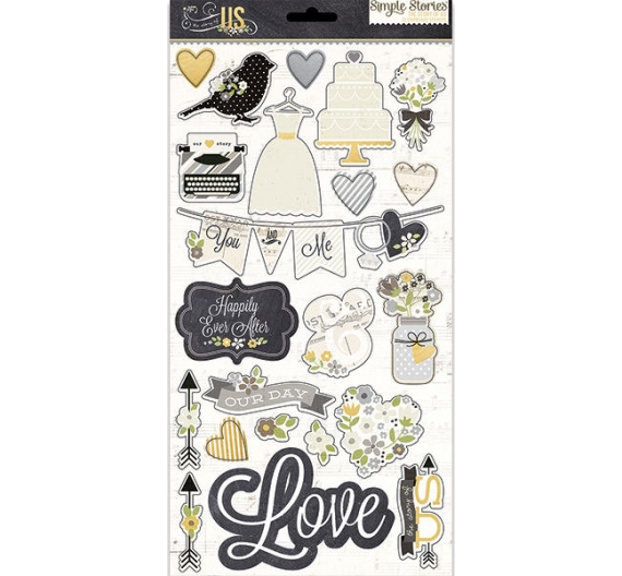 Chipboard The Story of Us Simple Stories