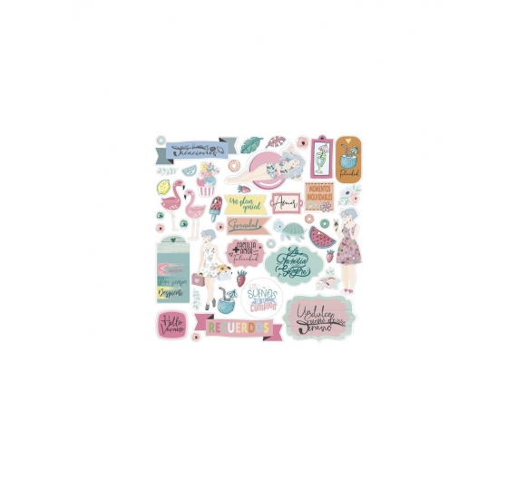 Stickers pegatinas dulces momentos Johana Rivero