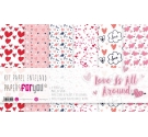KIT Papel Tela Love is All Around 6 papeles 125g