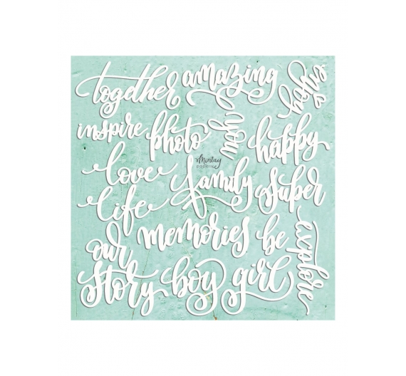 Chippies Decor Set Words 18 unidades