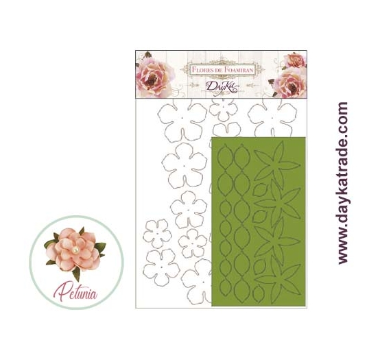 Kit de flores de foamiran, Petunia blanca