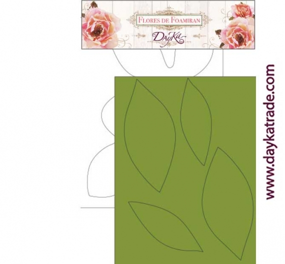 Kit de flores de foamiran, modelo Tulipán