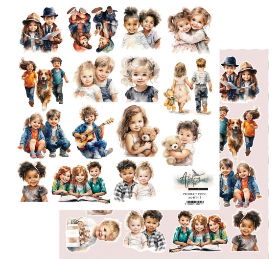 Papel de doble cara Happy Time Niños 30,5 x 30,5cm