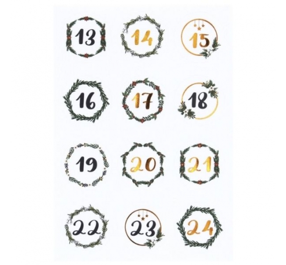 Stickers Calendario de Adviento Mod1