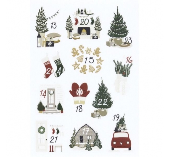 Stickers Calendario de Adviento Mod2
