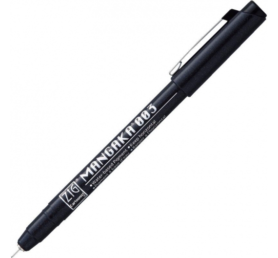 Zig Kuretake Mangaka punta 0,03mm Negro