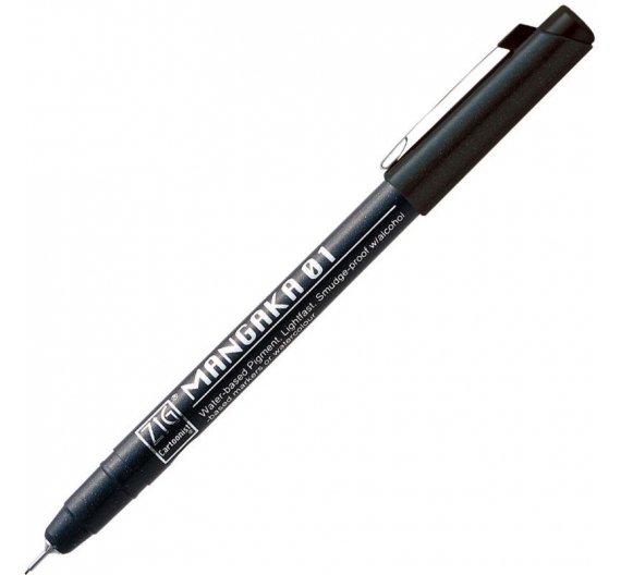 Zig Kuretake Mangaka punta 0,1mm Negro