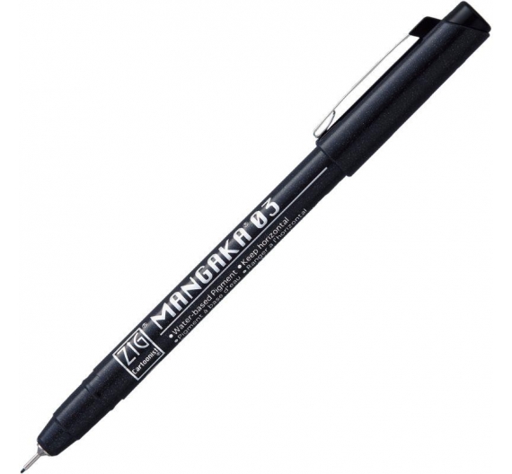 Zig Kuretake Mangaka punta 0,3mm Negro