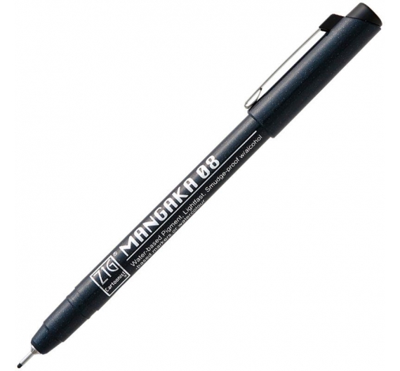 Zig Kuretake Mangaka punta 0,8mm Negro