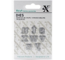 Mini Die (8pcs) - Serif Alpha 3 Letras del alfabeto s-z