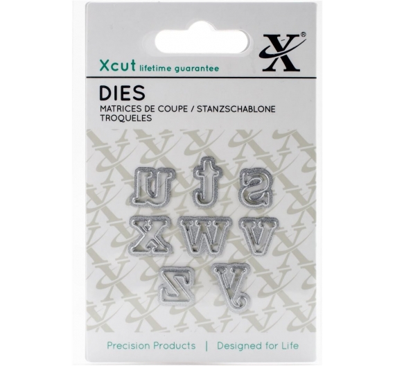 Mini Die (8pcs) - Serif Alpha 3 Letras del alfabeto s-z