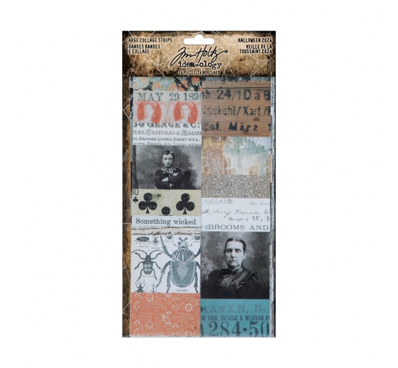 Tim Holtz Idea-ology Halloween Large Collage Strips 2024