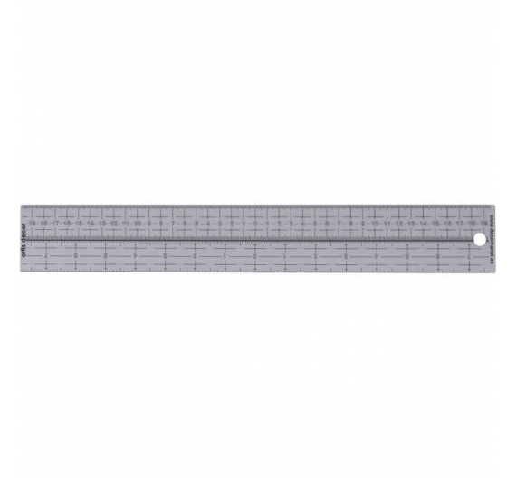 Regla de acero con corcho antideslizante 30cm/12 pulgadas